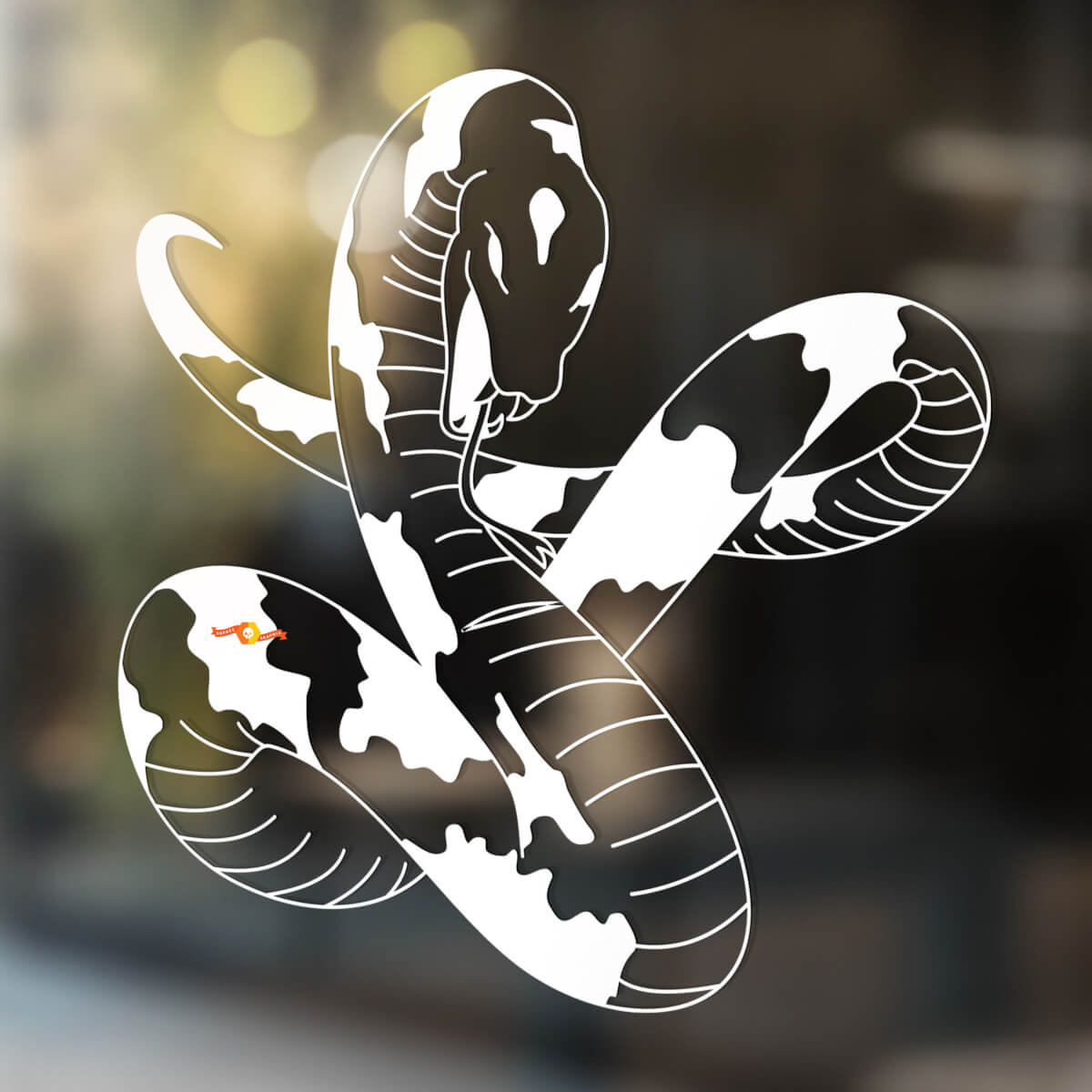 Serpente Vinile Arte Parete Finestra Bagno Adesivo Decalcomania rimovibile#12
