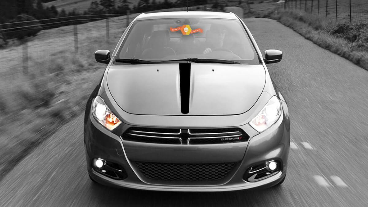 Dodge Dart 2013-2020 Strisce con accento centrale sul cofano