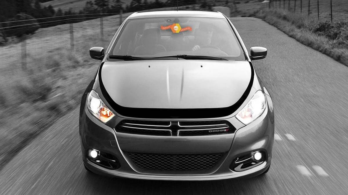 Dodge Dart 2013-2020 Hood Outline Accent Stripes