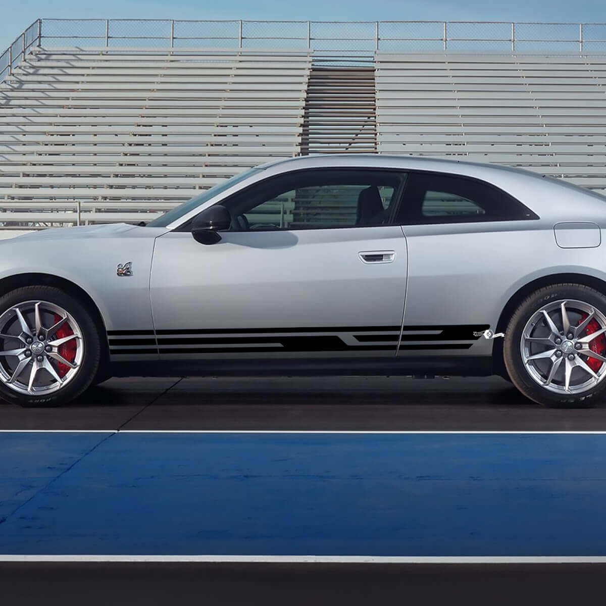 Strisce decalcomanie per pannello laterale 2 per Dodge Charger Electric