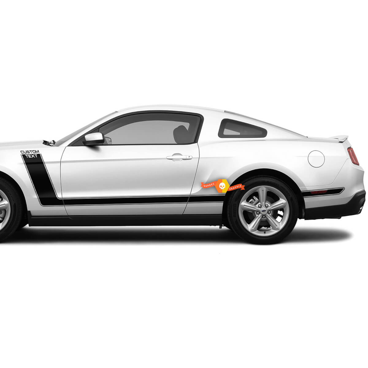 2x strisce laterali BOSS 302 Racing per decalcomanie adesive Ford Mustang
