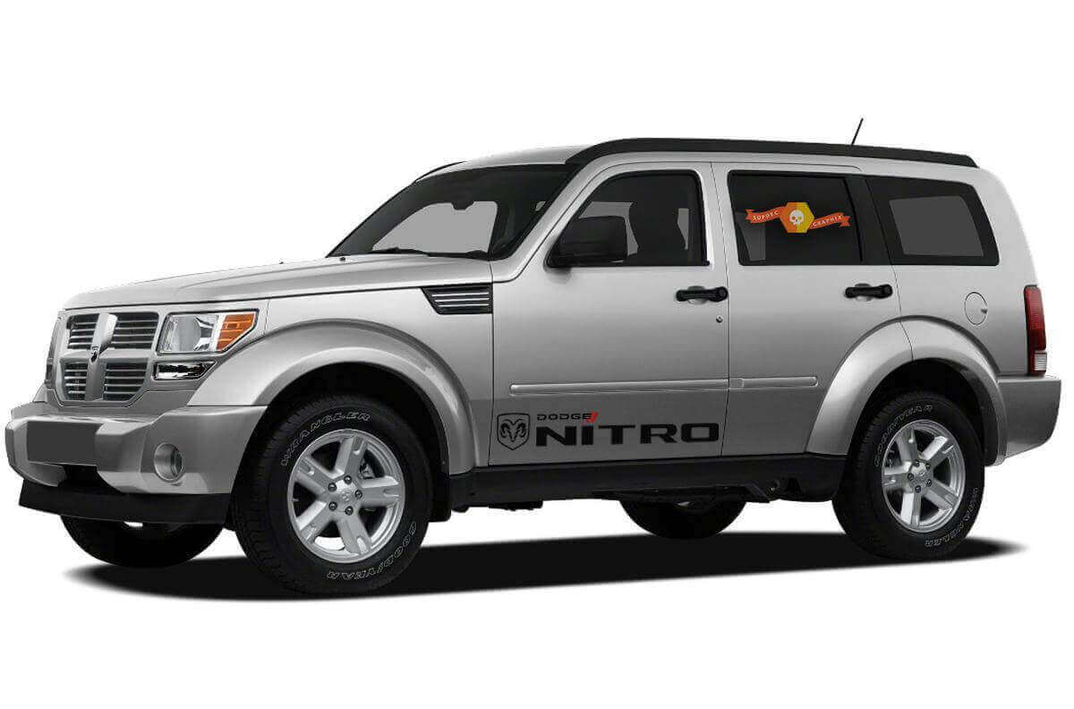 2x Adesivo in Vinile per Porta Laterale Racing per Dodge Nitro