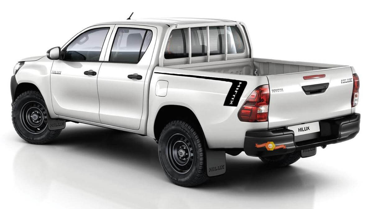 TOYOTA HILUX 2x strisce laterali decalcomania per carrozzeria in vinile grafica di qualità premium
