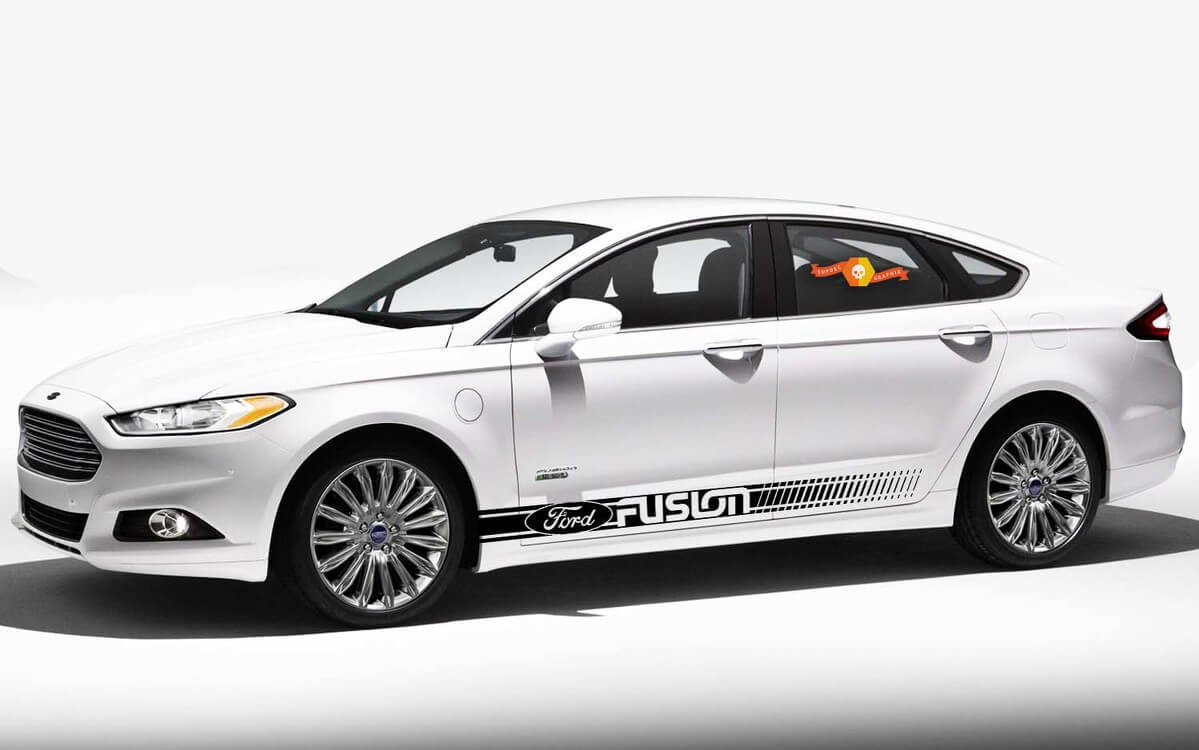 ford fusion 2X decalcomania laterale in vinile grafica da corsa adesivo di alta qualità
