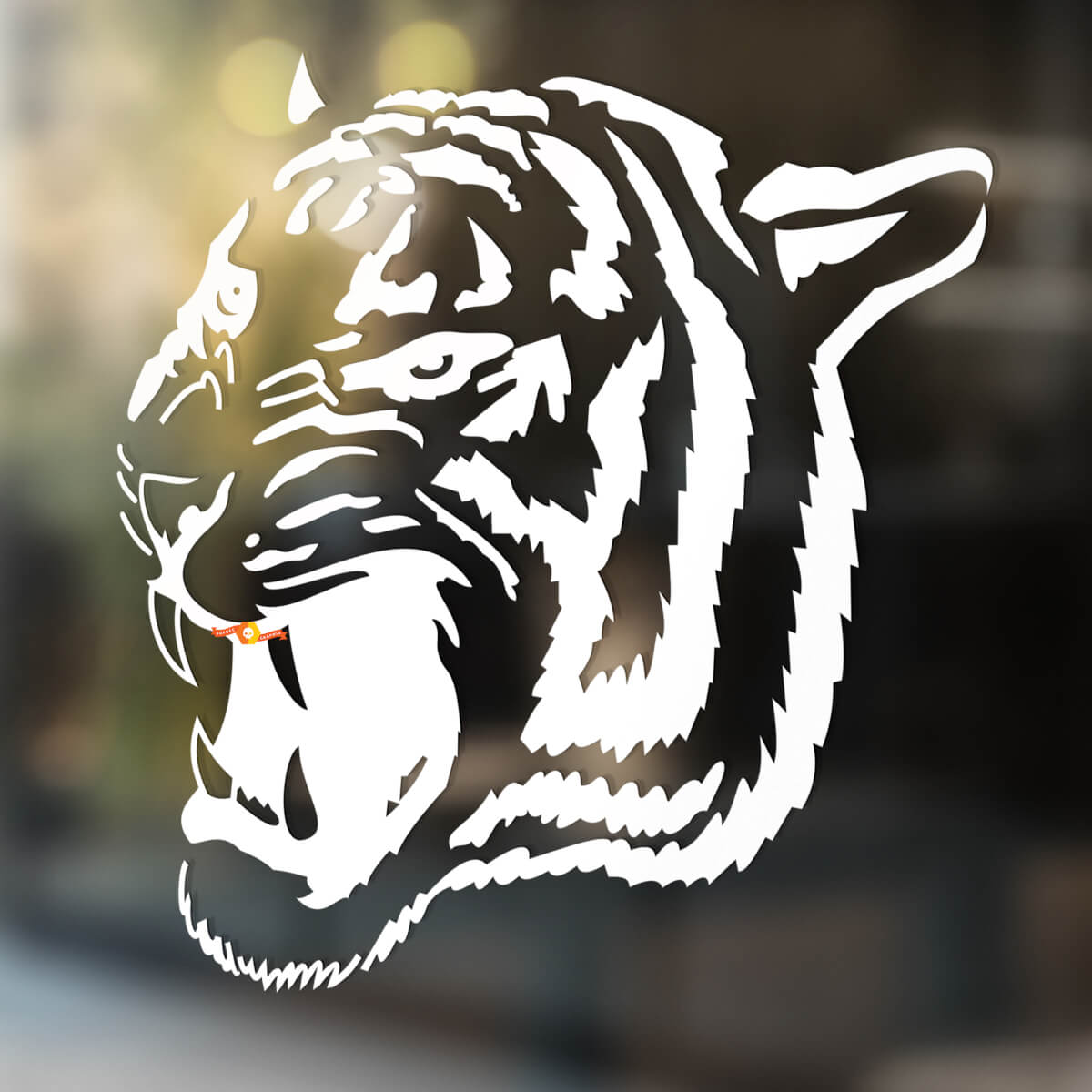 Tigre gatto selvatico Vinile Parete Finestra Bagno Adesivo Decalcomania #5
