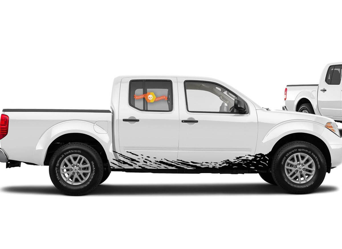 2 adesivi per decalcomanie in vinile per porta fango Splash per Toyota Tundra Flap Side Step portapacchi
