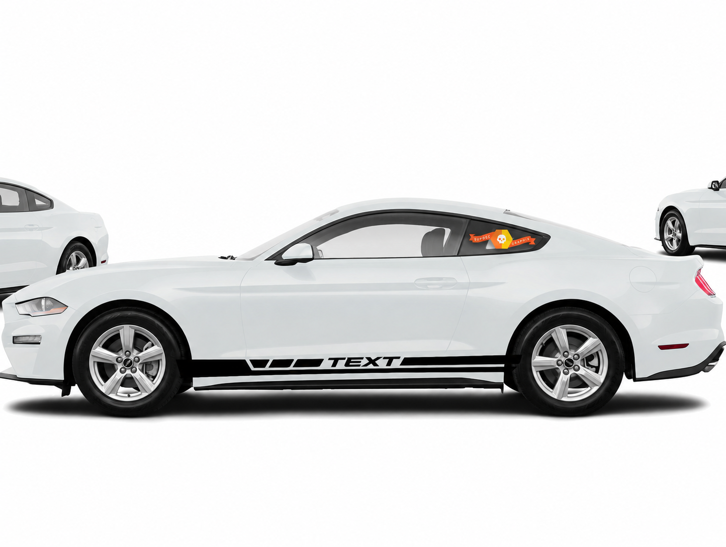 Adesivi Personalizzati per Battitacco per Musclecar Musclecarmodel 2015-2020 7724