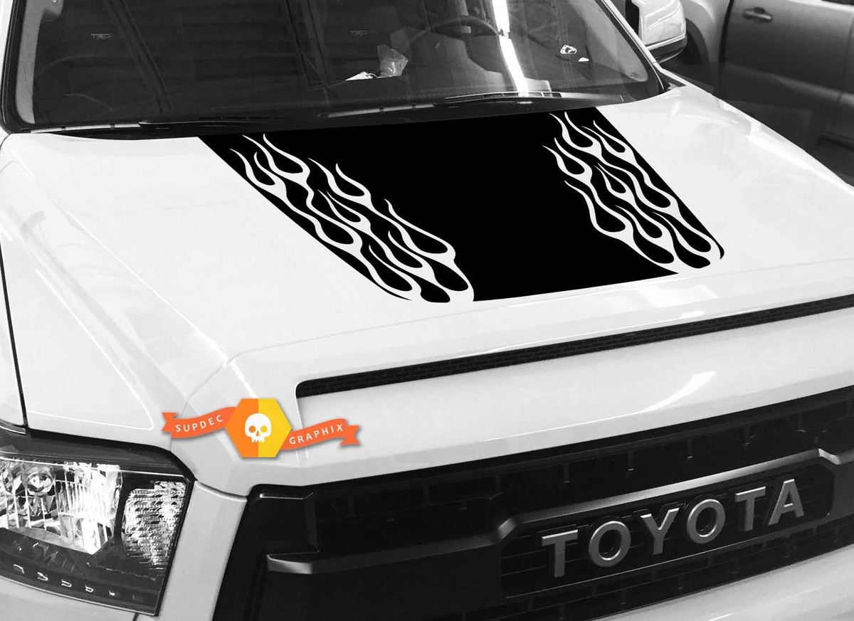 Decalcomania grafica Hood Fire per TOYOTA TUNDRA 2014 2015 2016 2017 2018 #7
