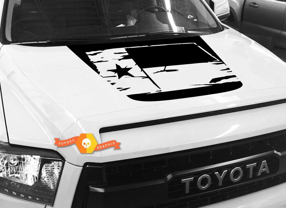 Decalcomania grafica per cofano bandiera Texas per TOYOTA TUNDRA 2014 2015 2016 2017 2018 #1
