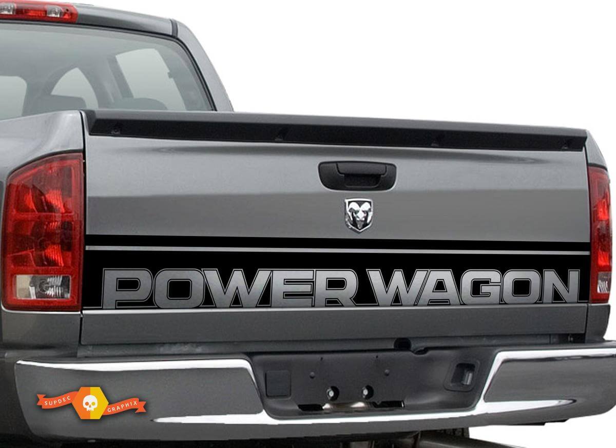Adesivo in Vinile Striscia Decorativa Portellone Power Wagon per Dodge Ram 1500 2010-2018