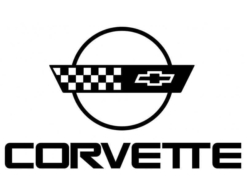 Adesivo in vinile con logo Corvette per Chevrolet Corvette