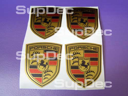Porsche Gold 4 decalcomanie