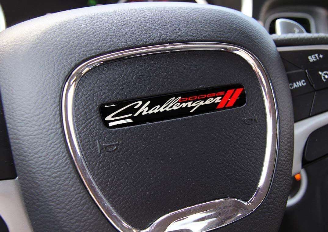 Adesivo Bombato Stemma Volante Stile Vintage per Dodge Challenger
