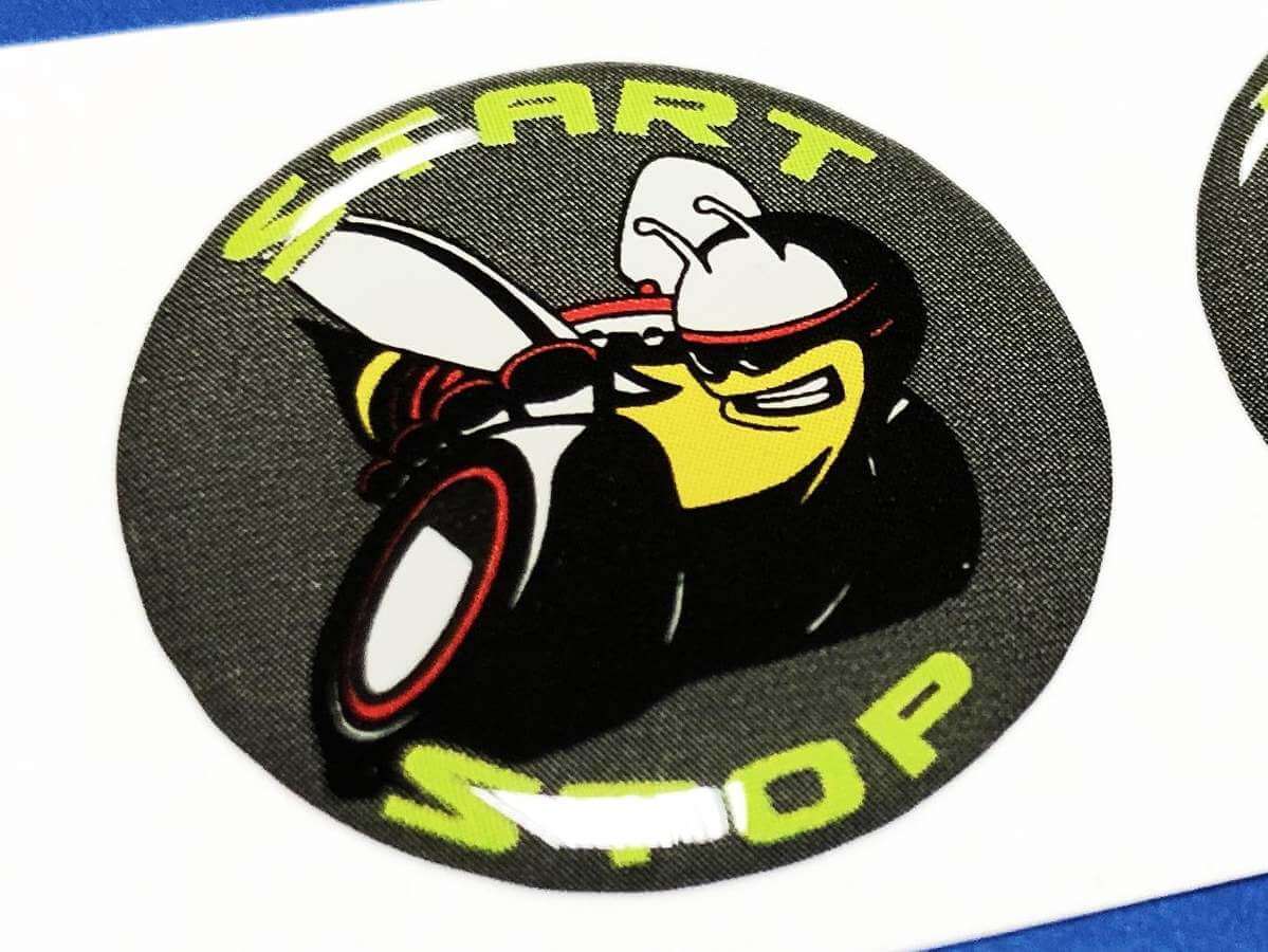 Adesivi in Vinile Logo Start Stop per Dodge Challenger Charger