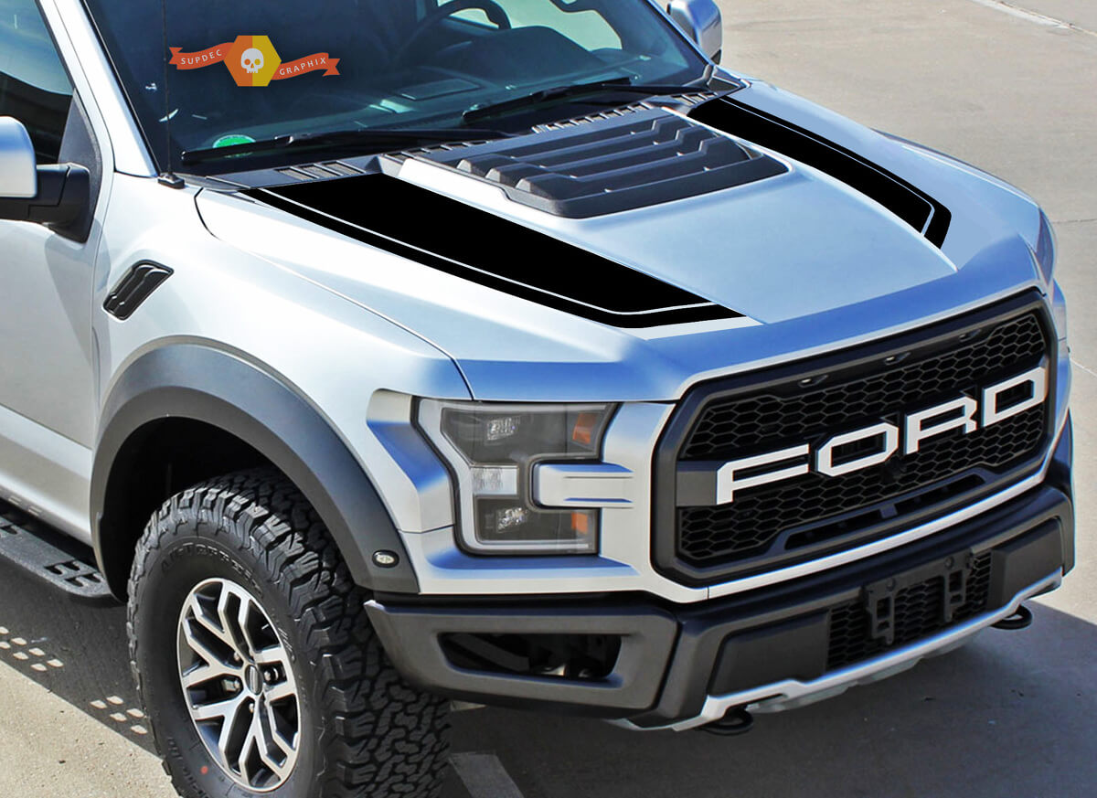 Kit Adesivi Grafici Cofano 3 per Ford F150 Raptor 2017-2018