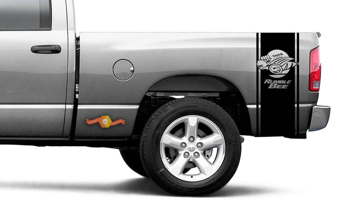 Kit Adesivo in Vinile Striscia Laterale Rumble Bee per Dodge Ram 1500 2500