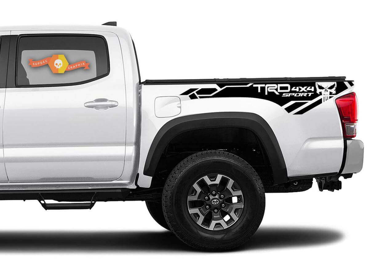 Kit di decalcomanie laterali in vinile TRD 4x4 Sport Punisher per Toyota Tacoma 2016-2020