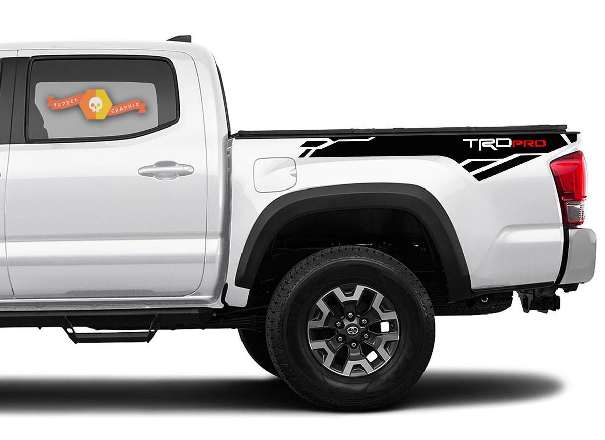 2 adesivi per decalcomanie in vinile laterali Toyota Tacoma Trd PRO 2016-2020
