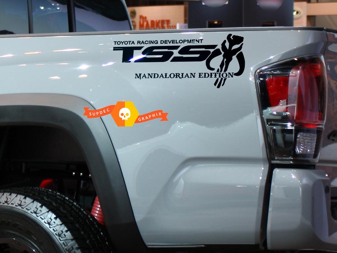 TSS Mandalorian Edition Off Road Racing Vinyl Sticker Decalcomania per Toyota Tacoma Tundra