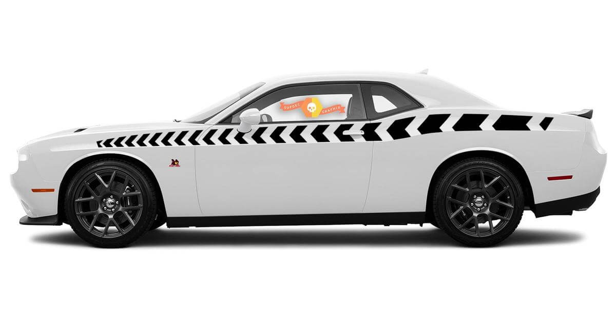 Kit completo di strisce a freccia Bodyline Racing per Dodge Challenger