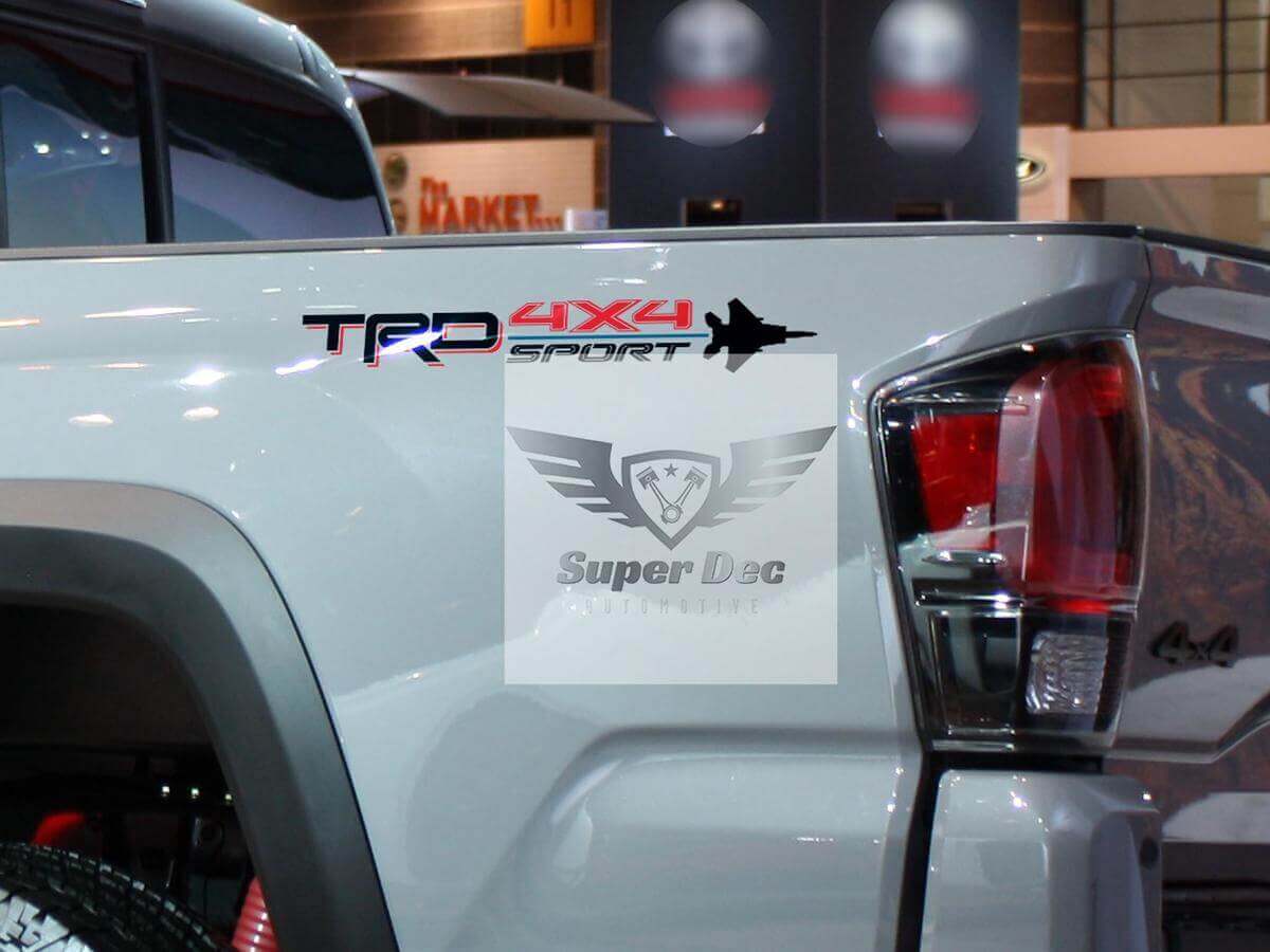 Set di adesivi in vinile TRD 4x4 Sport per fiancate per camion Toyota