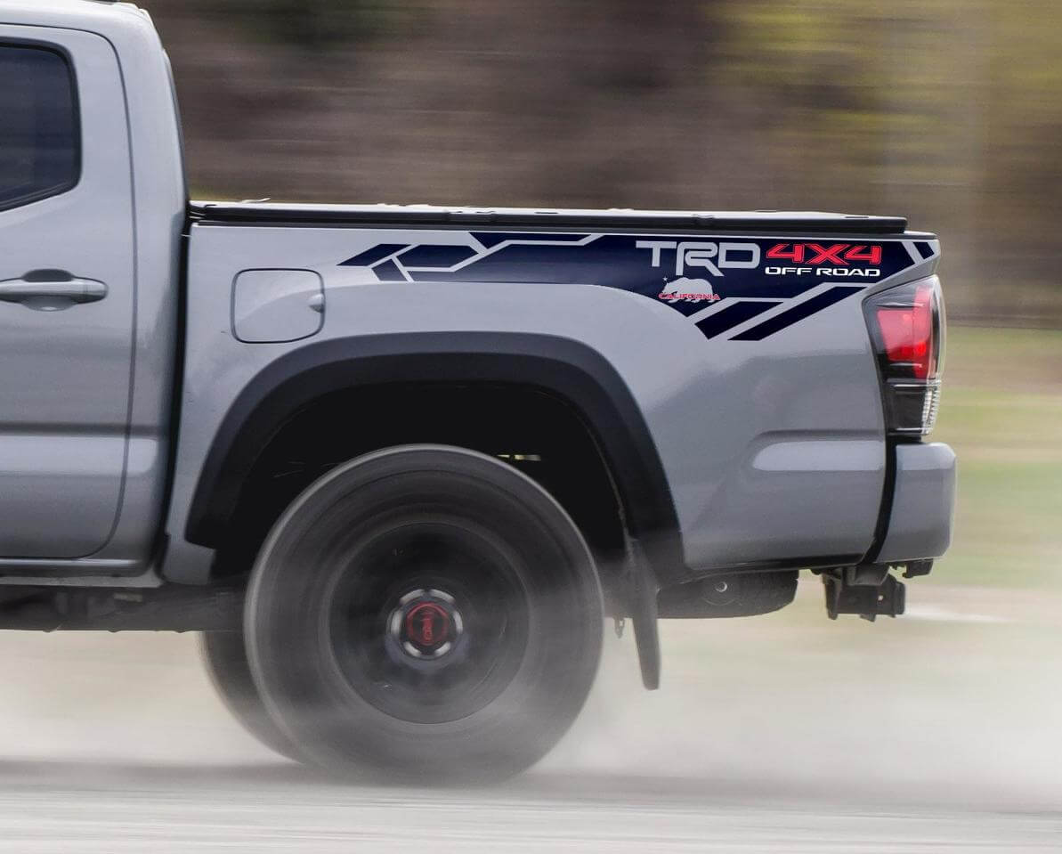 Adesivo in vinile California TRD 4x4 Off Road per fiancata Toyota Tundra 2013-2019