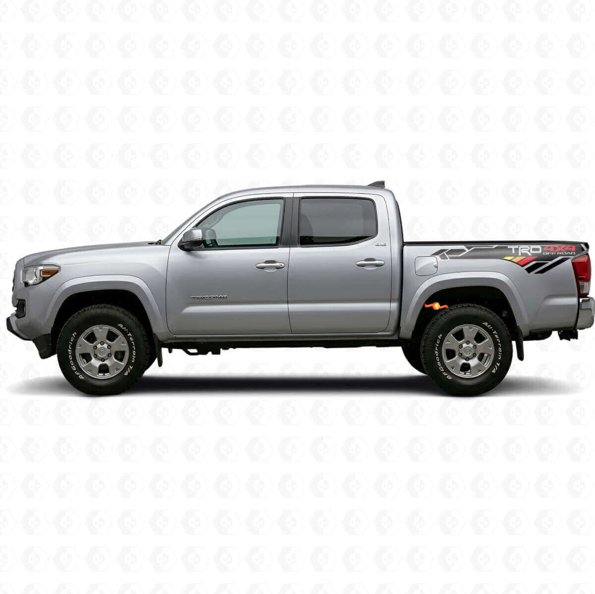 Adesivo Vinile Laterale Posteriore Stile Vintage TRD 4x4 per Tacoma Tundra