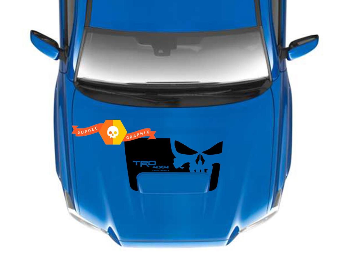 Adesivo in Vinile Teschio TRD Punisher per Cappuccio Toyota Tacoma 2016-2021