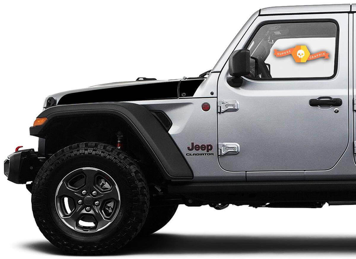 Kit Adesivi in Vinile per Cofano Stile Lancia per Jeep Wrangler e Gladiator