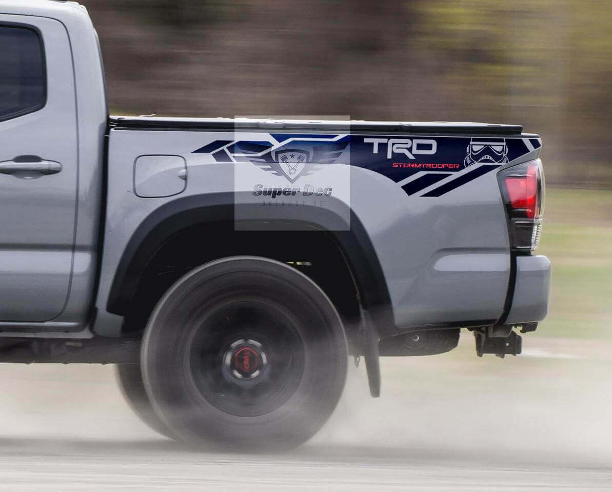 Adesivo in vinile TRD Stormtrooper per il comodino Toyota Tacoma 2013-2020