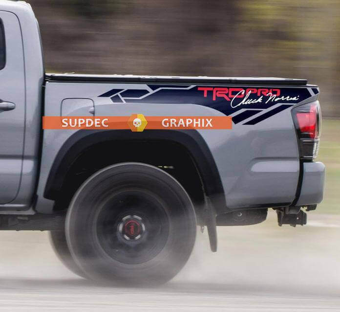 Adesivo in Vinile TRD Pro Chuck Norris per il Comodino Toyota Tacoma 2013-2020