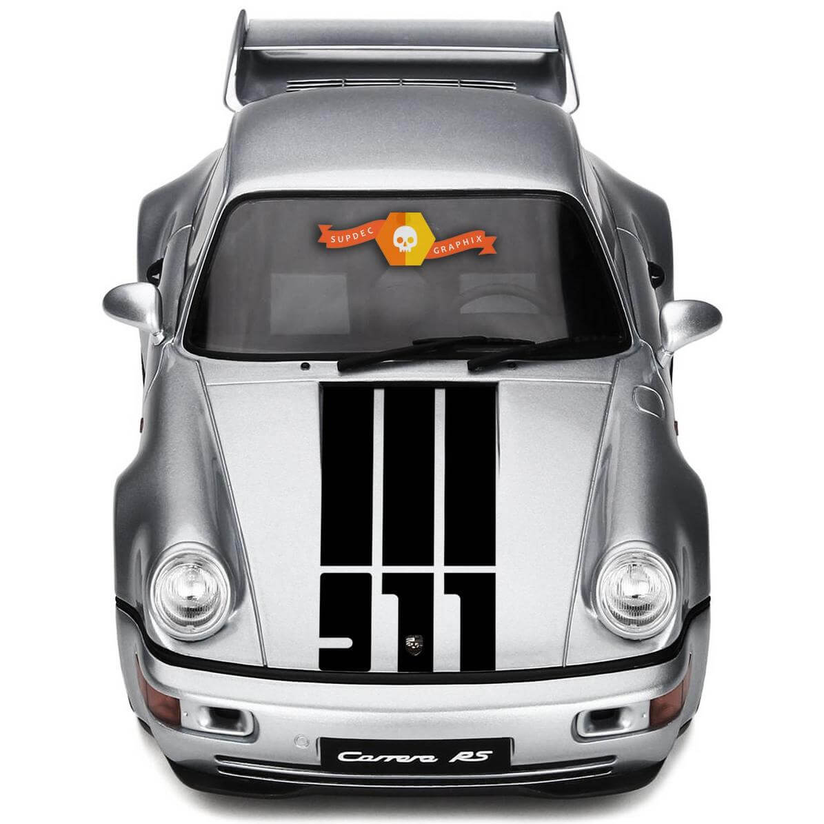 Adesivo in Vinile a Strisce Cappuccio Stile 911 per Porsche 911