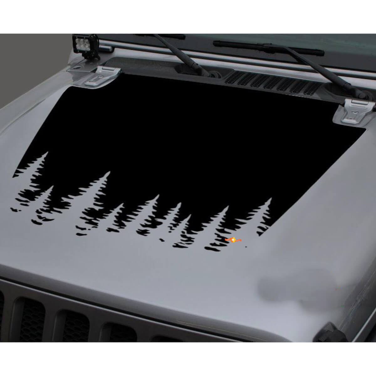 Adesivo in Vinile Cappuccio Foresta per Jeep Gladiator e Wrangler