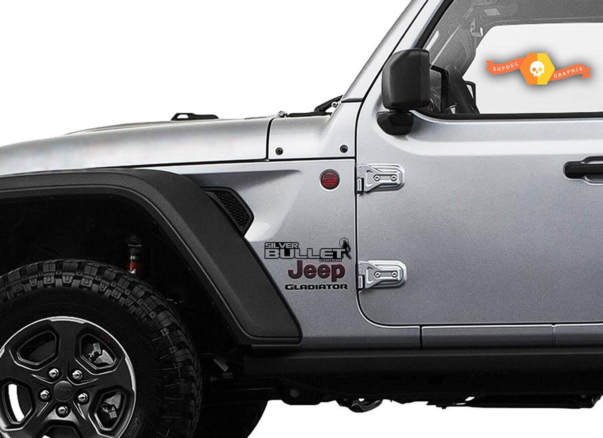 Kit Adesivo Vinile Parafango Edizione Silver Bullet per Jeep Wrangler e Gladiator