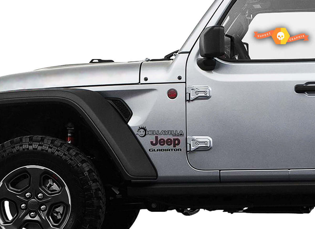 Kit Adesivi Vinile parafango Hella Yella Edition per Jeep Wrangler e Gladiator