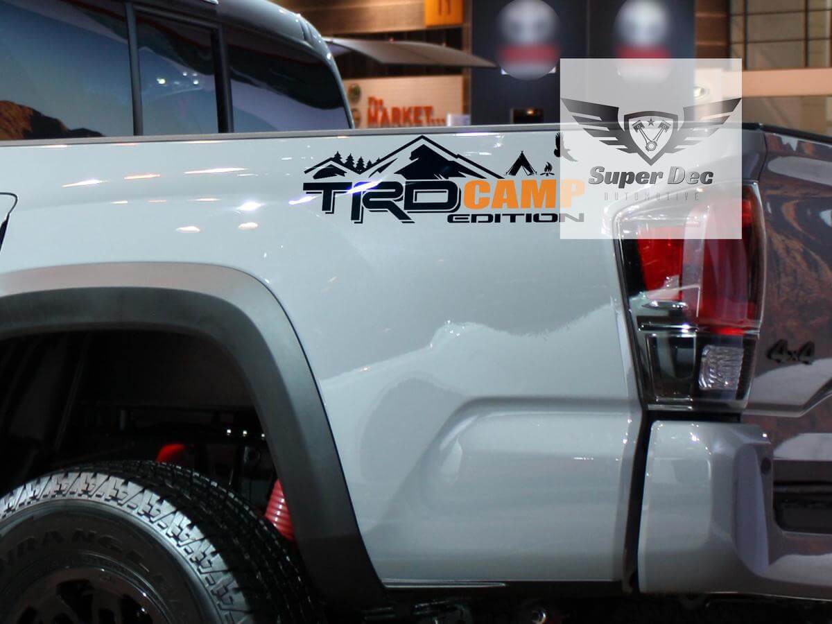 TRD 4x4 PRO Sport Off Road Camp Edition Montagne Foresta Lato Vinile Adesivi Decal adatta a Tacoma Tundra 4Runner
