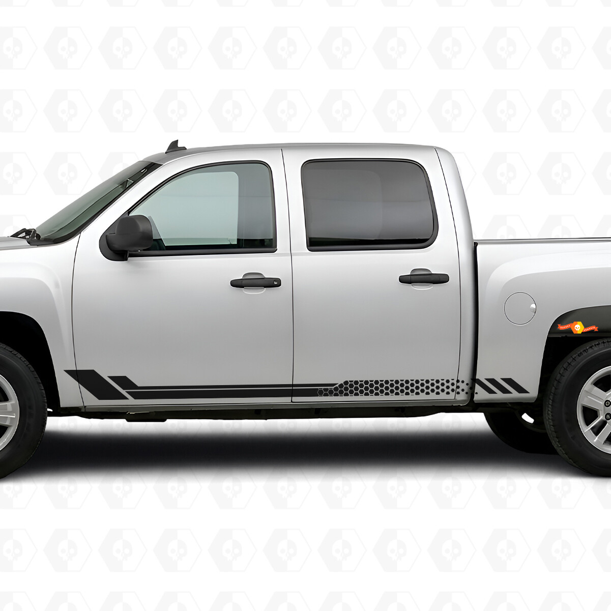 Strisce in Vinile a Nido d'Ape per Porta e Pannello Laterale per Chevrolet Silverado 1500 GMT900 2007-2013