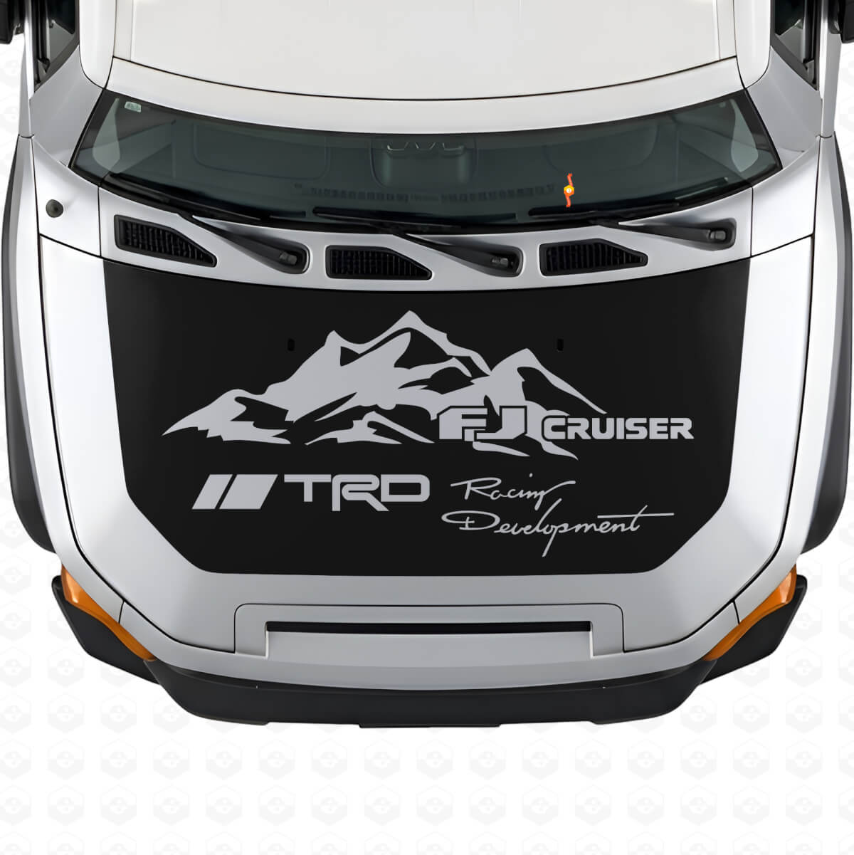 Adesivo in Vinile Decalcomania Cofano Stile TRD Mountain per Toyota FJ Cruiser