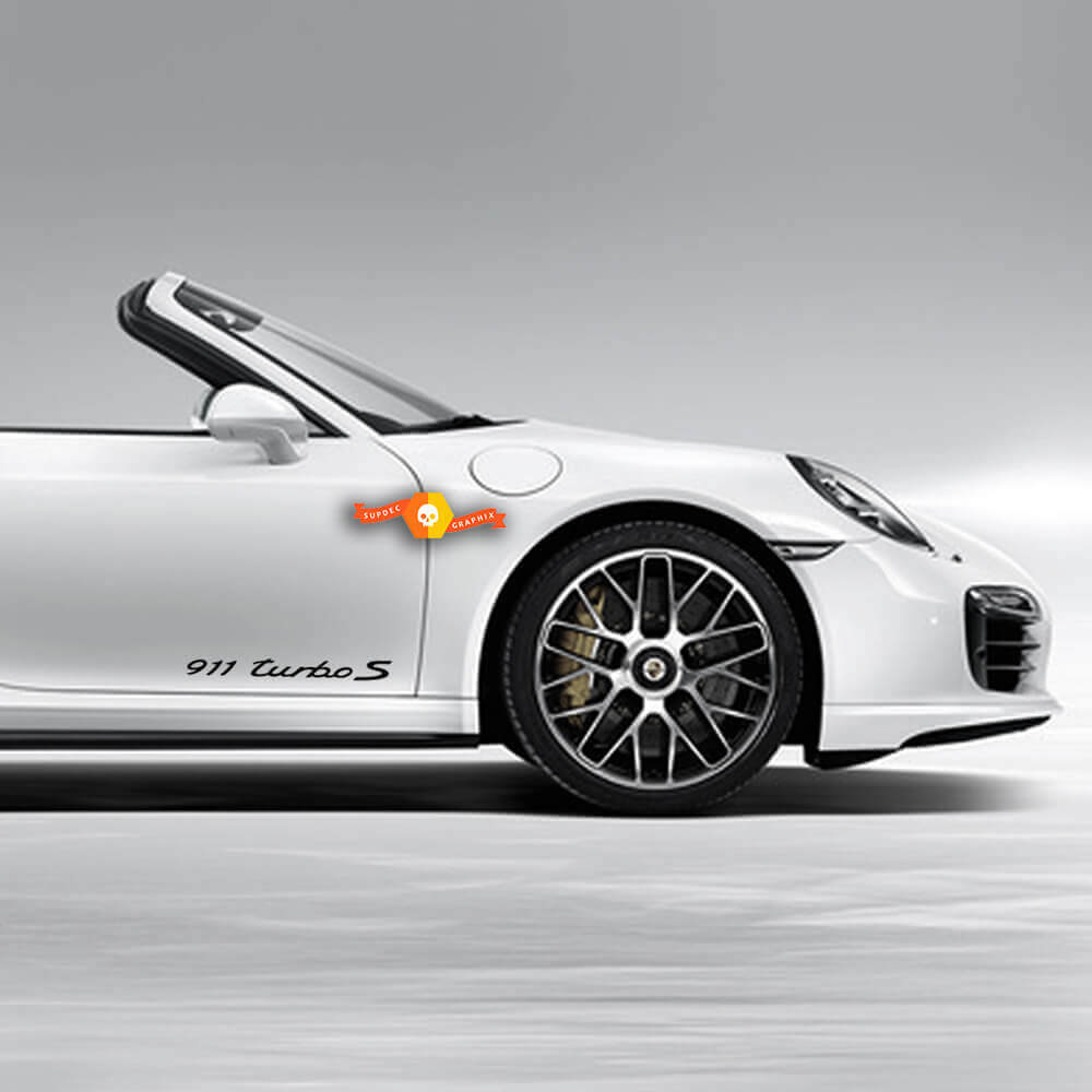 Kit Adesivi Laterali Script 911 Turbo S per Porsche 911