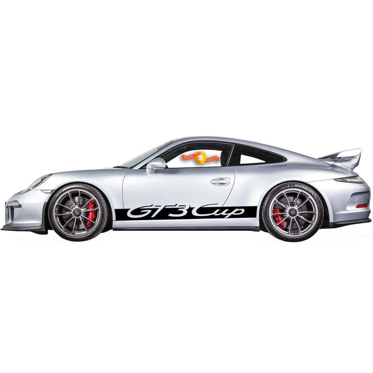 Strisce Adesive in Vinile per Minigonne Stile GT3 Cup per Porsche 911