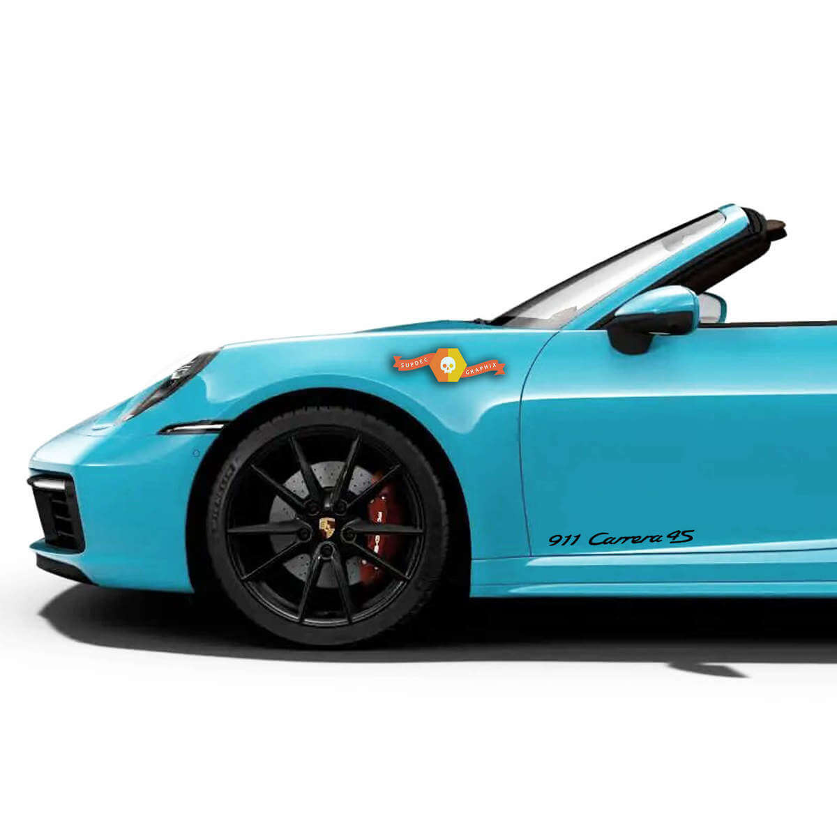 Set Adesivi Laterali in Vinile per Porsche 911 Carrera 4S