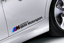 Coppia di Adesivi Laterali per Minigonne Stile BMW Motorsport per Modelli BMW M