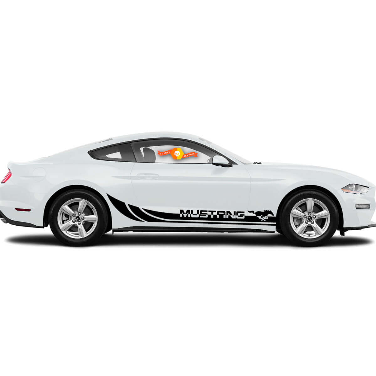 Kit di Adesivi in Vinile a Striscia Laterale Pony Rocker per Musclecar Musclecarmodel