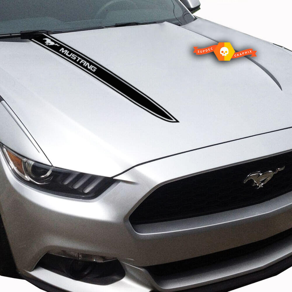 Kit di Adesivi in Vinile con Strisce sul Cofano di Marca per Musclecar Musclecarmodel
