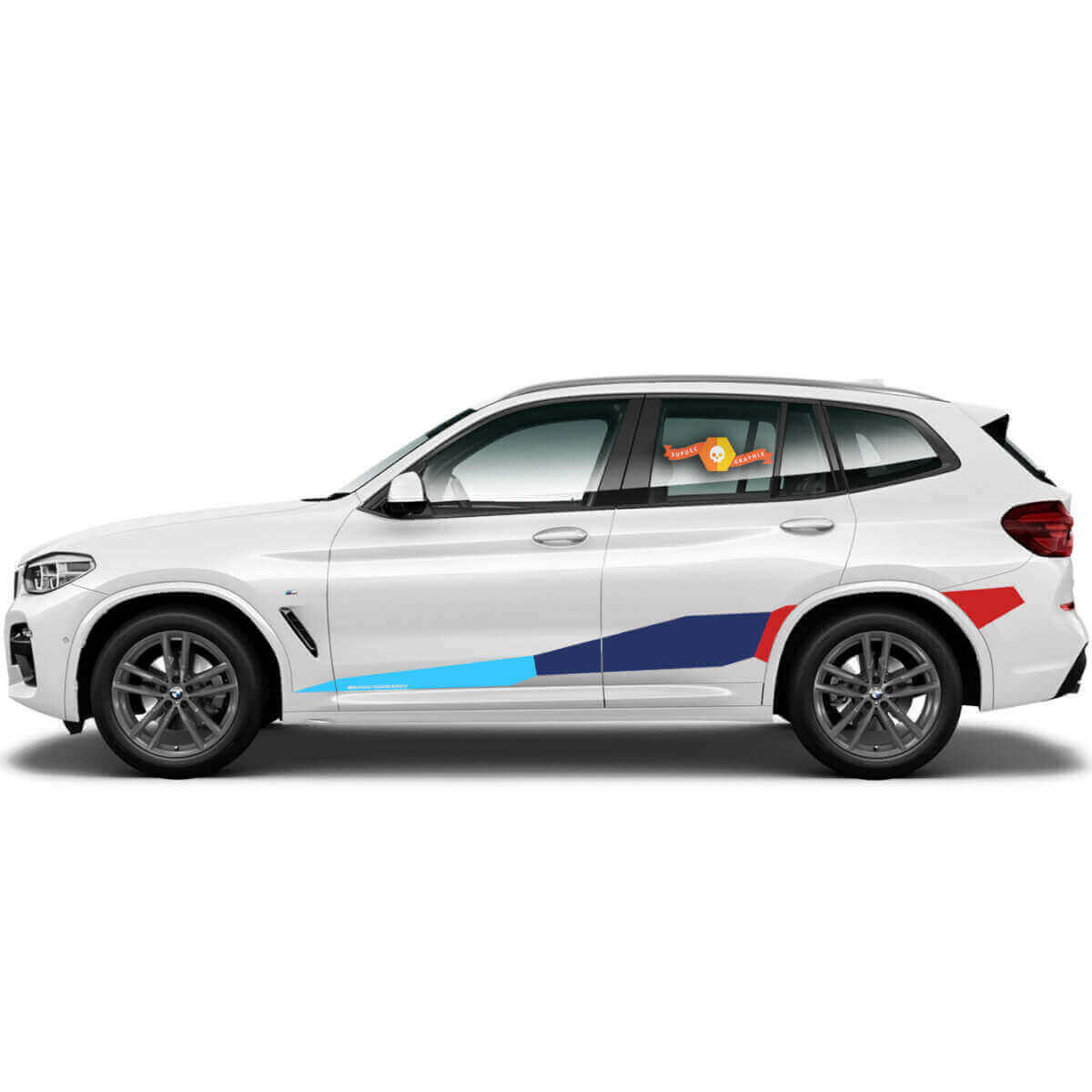 Kit di Adesivi in Vinile Striscia Laterale BMW M Performance per BMW X5 X6 G05 G06 F95 F96
