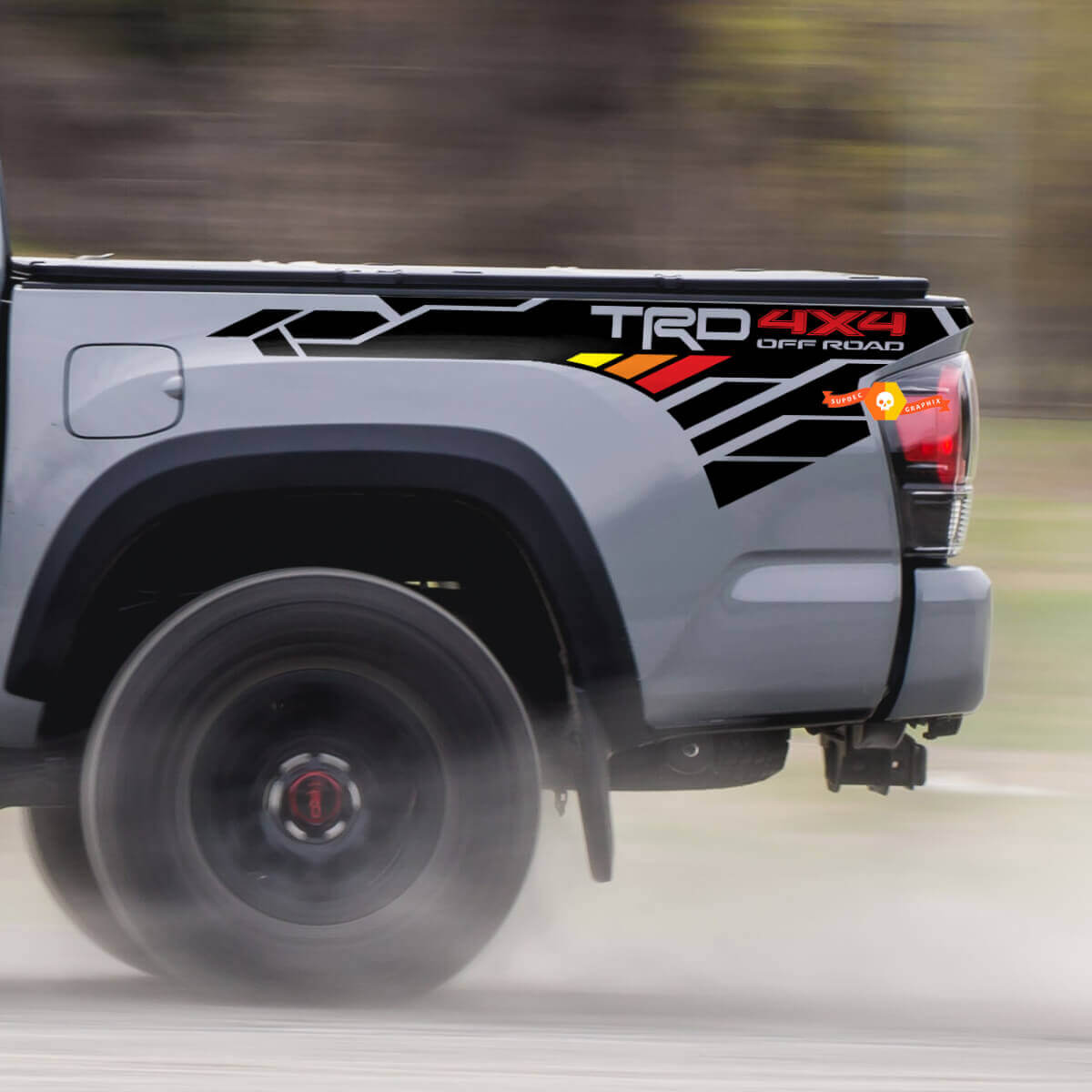 TRD 4x4 Off-Road Mountain Vintage Colors BedSide Side Vinyl Stickers Decal adatto per Toyota Tacoma Tundra tutti gli anni
