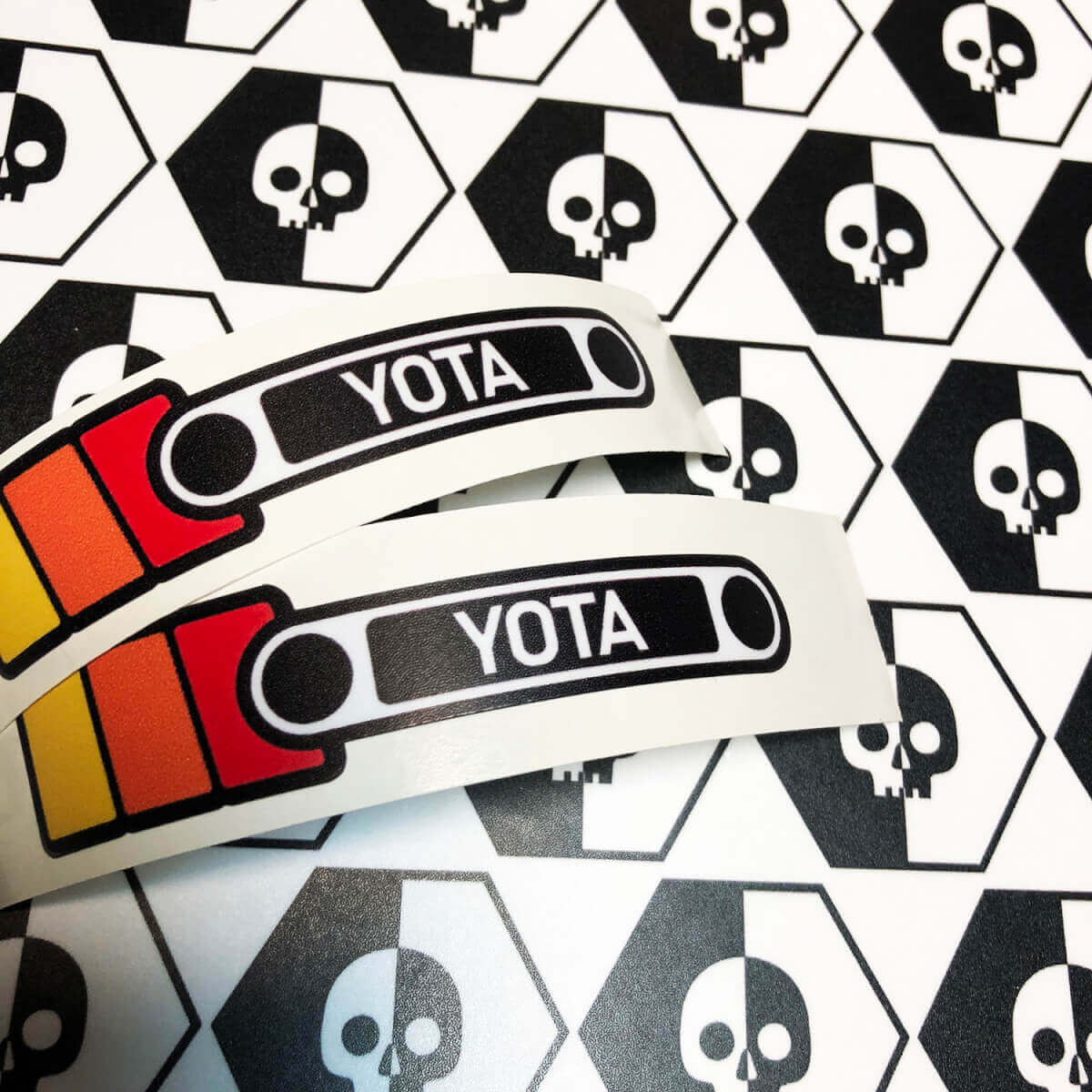 Adesivi in vinile a strisce stile vintage YOTA coppia per Toyota FJ Cruiser