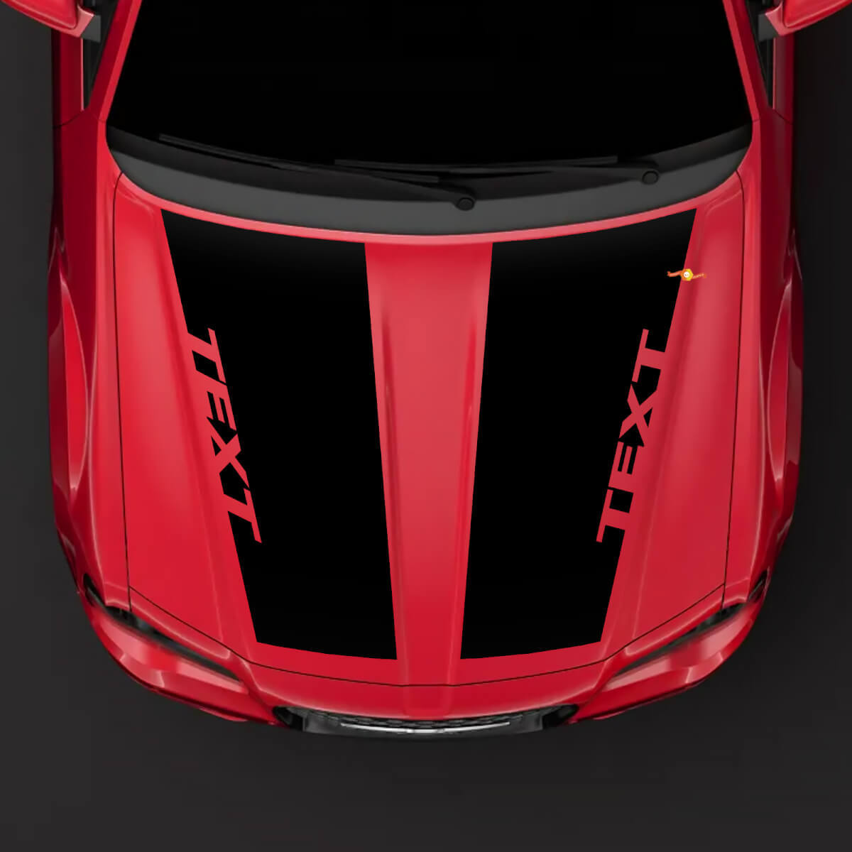 Doppio Adesivo Strisce Personalizzate Cofano in Vinile per Chrysler 300C 2014