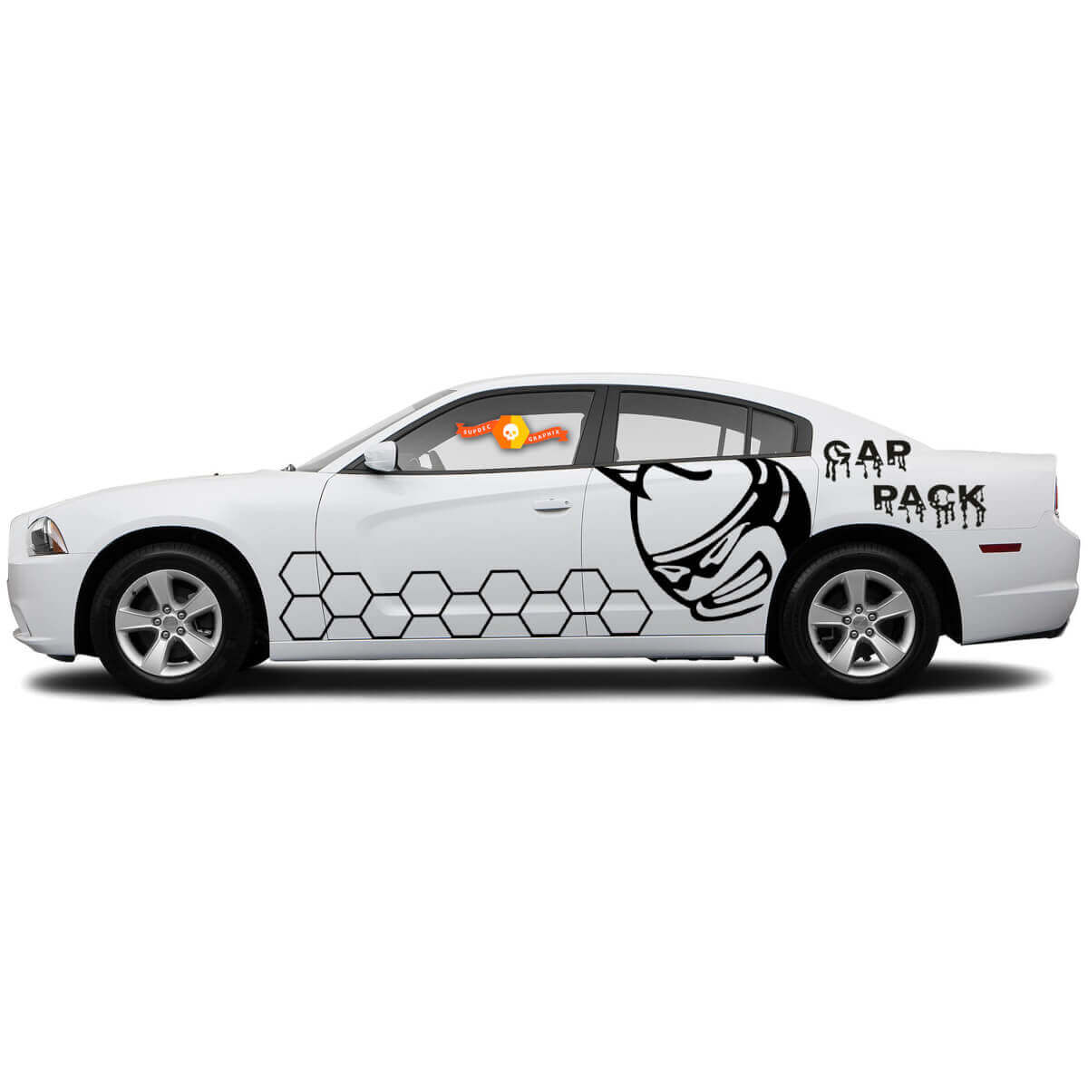Dodge Charger o Challenger Gap Pack ScatPack Adesivo a strisce a nido d'ape
