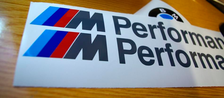 BMW M Performance SIDE M3 M5 M6 325 328 540 Adesivo decalcomania Logo emblema personalizzato
